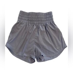 Nike Women's Lavender High Waisted Athletic Shorts - Size Medium